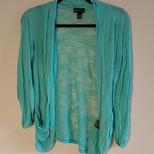 Seductions lace back cardigan sz. M